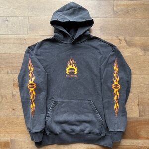 Balenciaga Burning Unity Flame Hoodie Sweatshirt